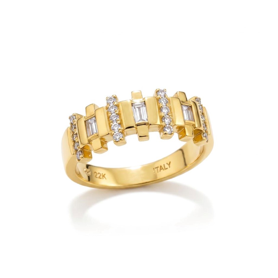 22K/Italy Gold Bonded Ring(stamped 22K/Italy)Warranty Quality-10US