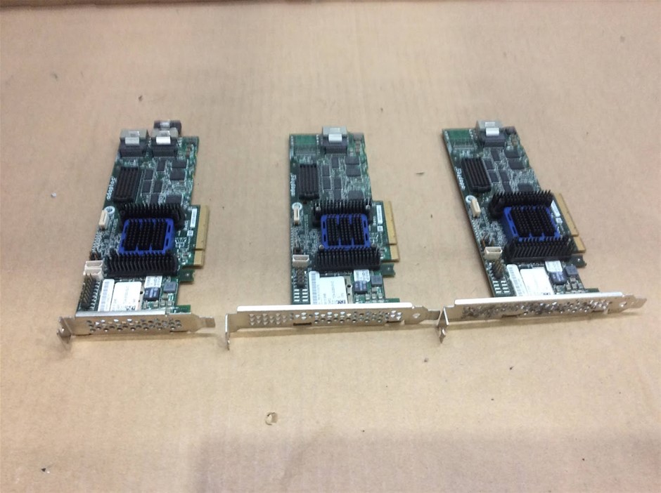 Adaptec ASR-6405 512MB SAS/SATA RAID Controller Cards (Lot of 3)