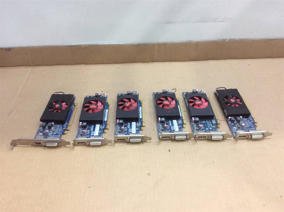 AMD Radeon Mix Model Graphics Cards (Lot of 6)