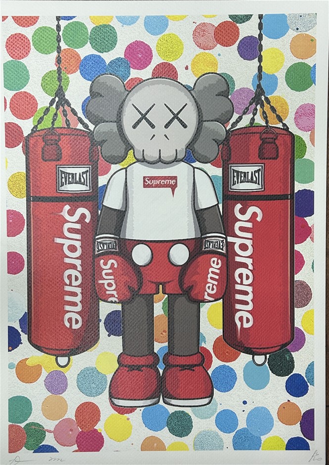 Death NYC Signed Street Art Print "Klaw/Supreme Style" Limited Edition