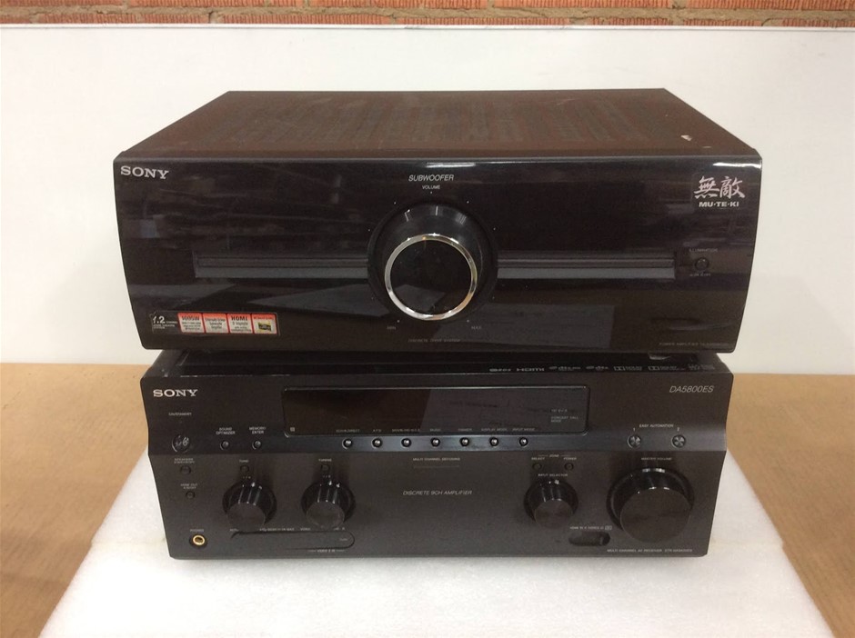Sony TA-KMSW500 Power Amplifier + STR-DA5800ES Multi Channel AV Receiver
