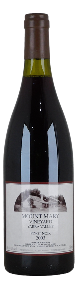 Mount Mary Vineyard Pinot Noir 2003 (1x 750mL), Yarra Valley.