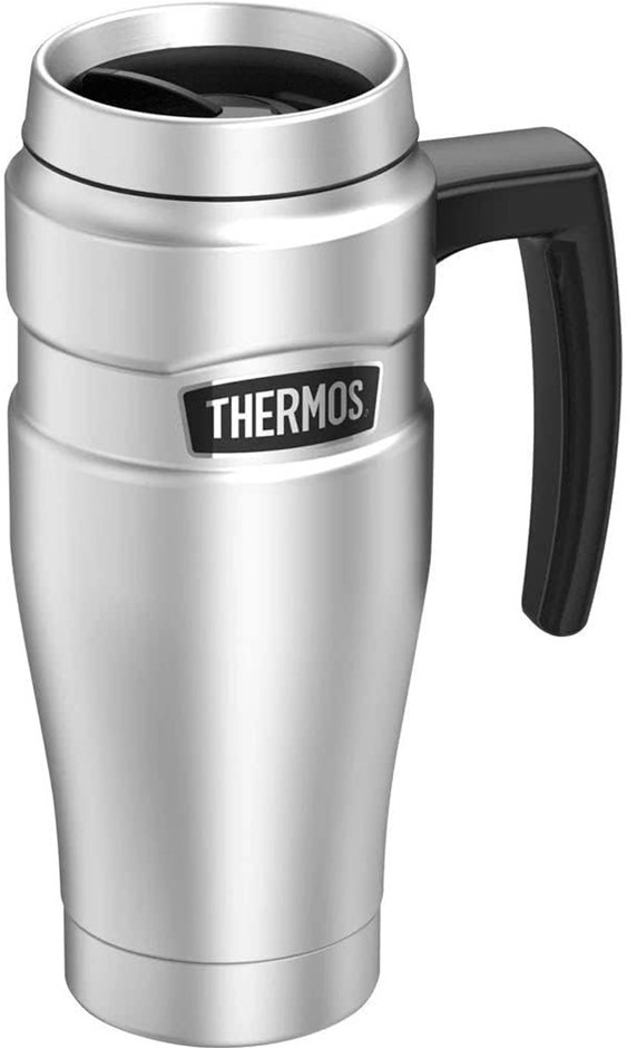 THERMOS Stainless King Insulated Travel Mug, 470ml, Stainless Steel, SK1000