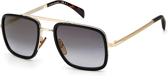 DAVID BECKHAM Men's DB 7002/S Sunglasses, Gold Black, 54 mm.  Buyers Note -