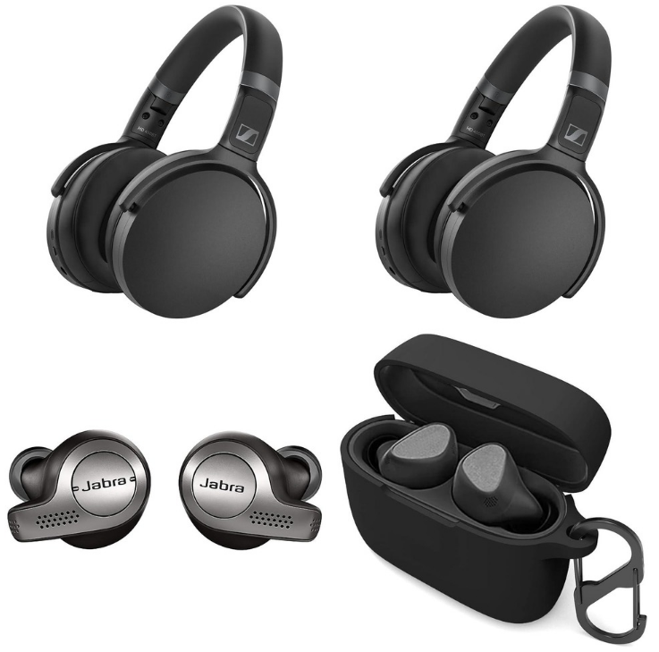 4 x Wireless Headphones. RRP -$700. 2 x SENNHEISER HD450BT Noise Cancelling