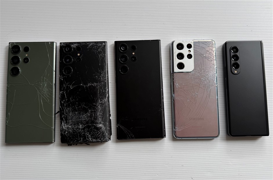 Samsung Galaxy S23 Ultra 512Gb & 256Gb / S21 Ultra - For Parts (Lot of 5)