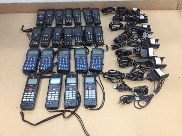 DENSO BHT-1505B&BHT-904B&CBBHT-US2000/C15-4A Handheld Scanner(Lot of 23)