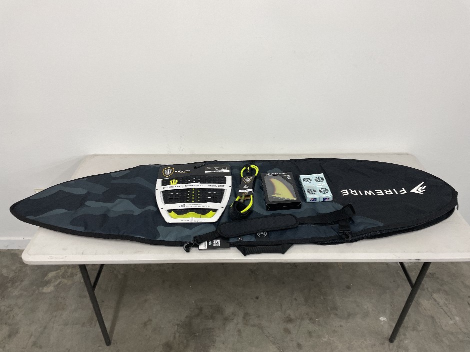 6’3” FireWire Surfboard Bag and Accessories