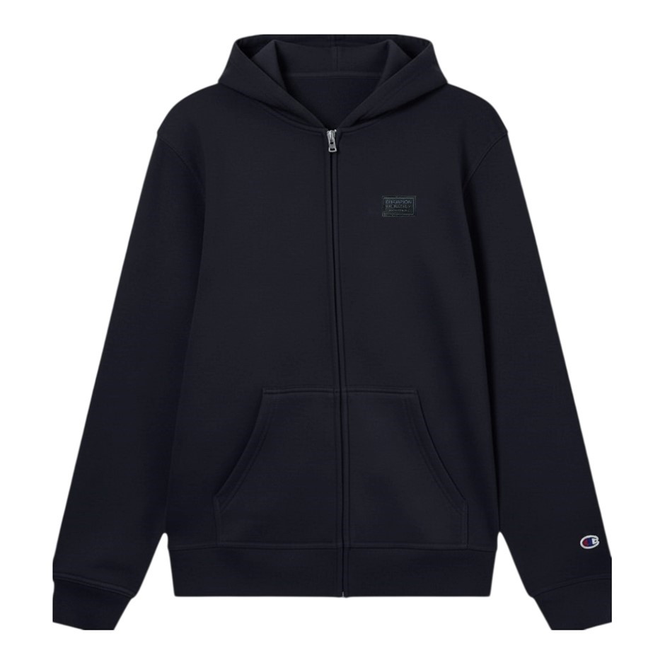 CHAMPION Men's Legacy Badge Zip Hoodie, Size 2XL, Cotton, Navy, ATKXG.  Buy