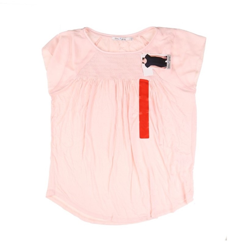 5 x BLEU GRAY Women's Flowly Short Sleeve Top, Size L, Pink. Buyers Note -
