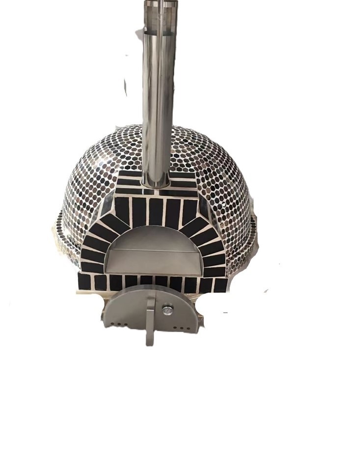 <p>Premium Wood Fired Pizza Oven - Mixed Hexagon & Black Brick</p>