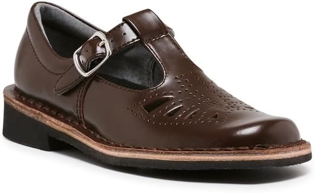 HARRISONS Kid's Indiana Youth School Shoe, Size UK5.5, Brown Hi-Shine, 1343