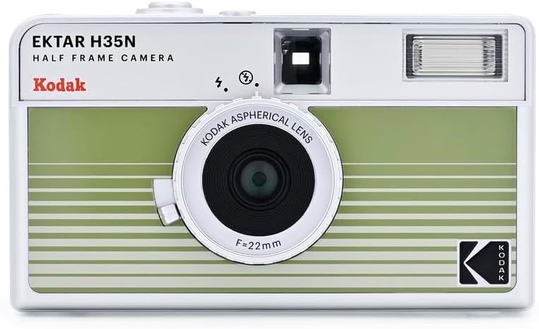 KODAK  Ektar H35N Half Frame Camera Colour: Striped Green.  Buyers Note - D