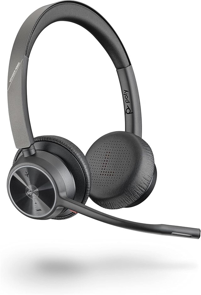 PLANTRONICS  Poly - Voyager 4320 UC Wireless Headset () - Headphones with B