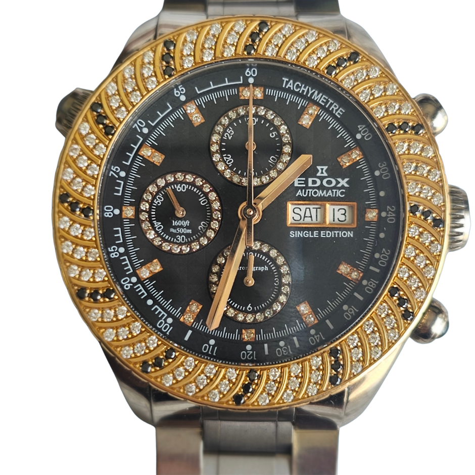 Edox Powerboat Spirit Of Norway Single Edition 18K Gold Diamond WXO