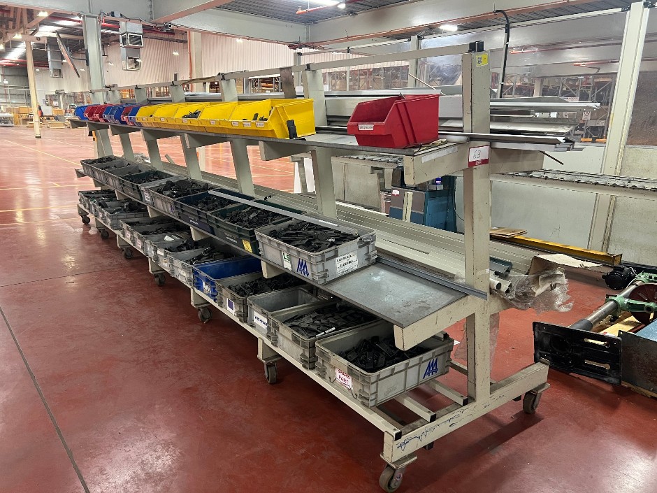 AAA Mobile Aluminium Extrusion & Component Storage Rack with Contents