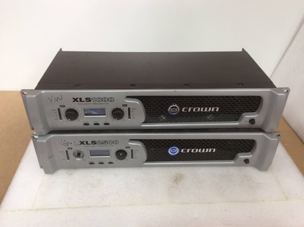 Crown XLS1000&XLS2500 Power Amplifier (Lot of 2)