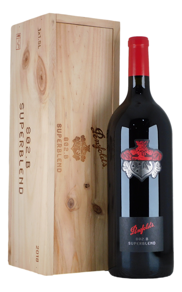 Penfolds 802.B Superblend 2018 (1x 1.5L), SA.