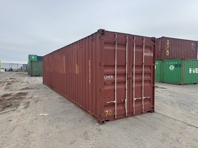 Refurbished 40-foot-high Qube container and contents