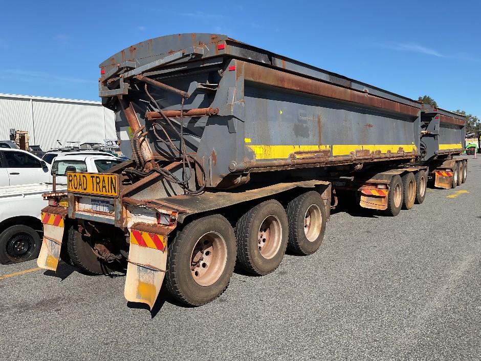 2014 Howard Porter TP1470 Tipper Trailer Set With Dolly - Unreserved