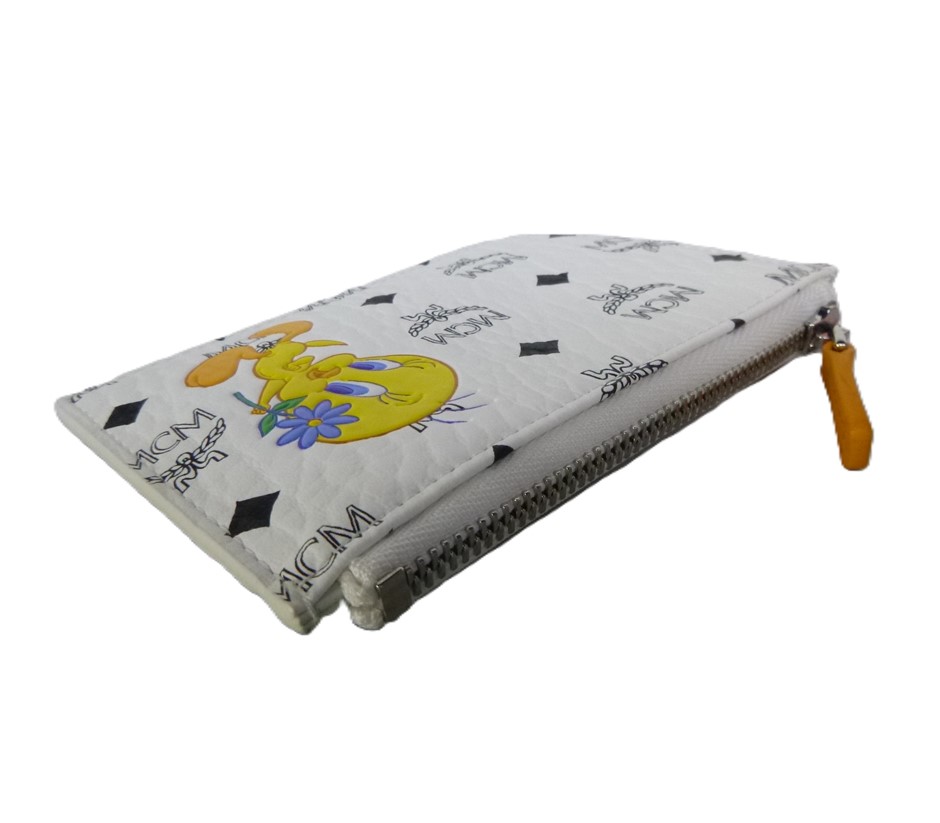 MCM ( MYS DSTA03 WT001 ) Tweety Bird White Wallet For Women With Box