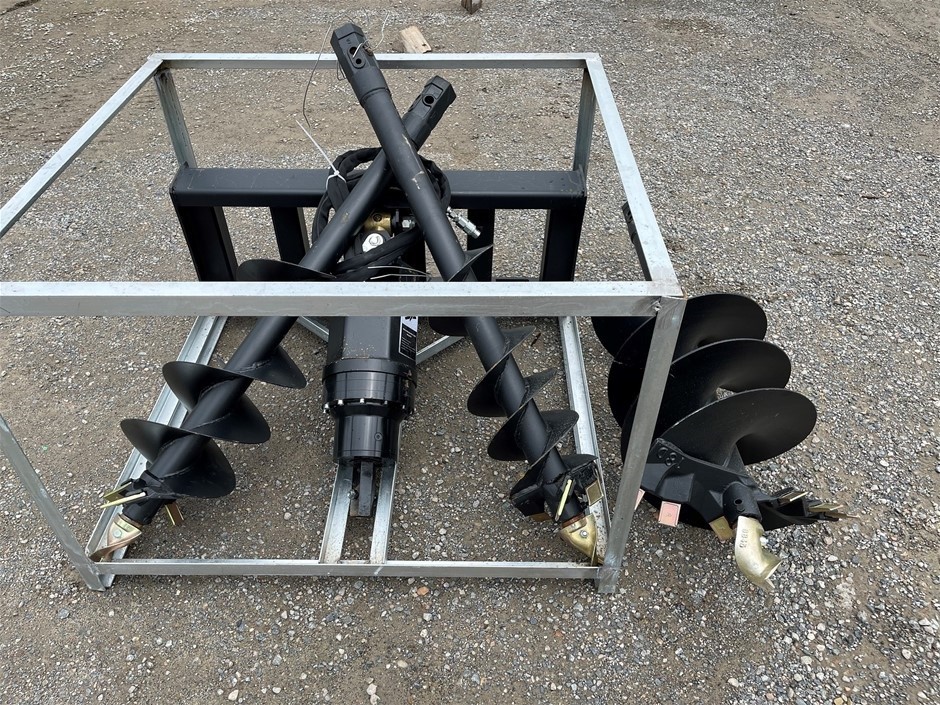 <p>2025 Auger Attachment Set - To Suit Skid Steer (Unused)</p>
