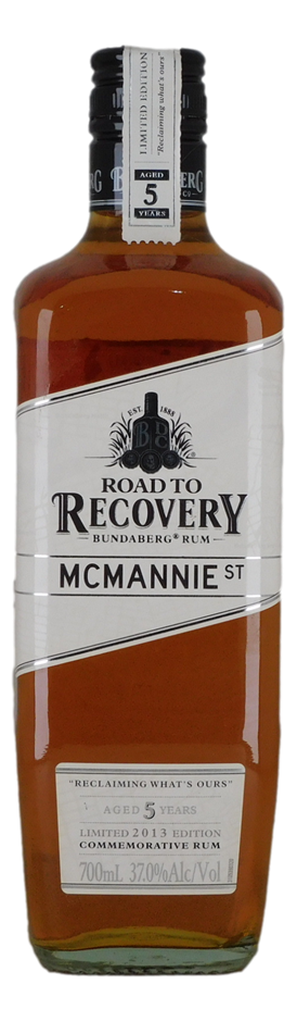 Bundaberg Rum Road To Recovery McMannie St 2013 (1x 700mL).