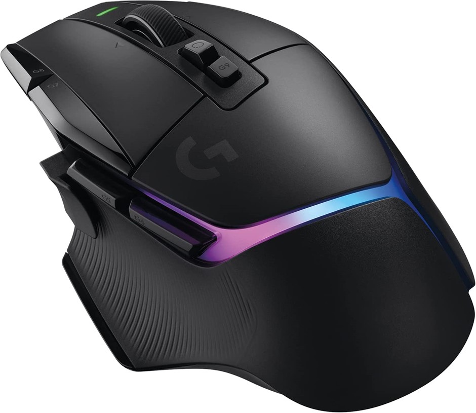 LOGITECH G502 X Plus Lightspeed Wireless RGB Gaming Mouse, Black. NB: no bo