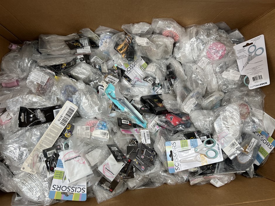 50 + Assorted Accessories; Incl. Christmas Tree Ornaments, Scissors, Keycha