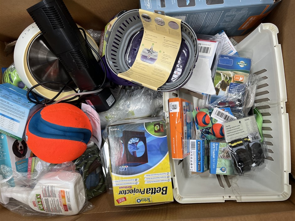 Assorted Pet Products. NB: Photo as is. Some Not in Original Packaging, Som