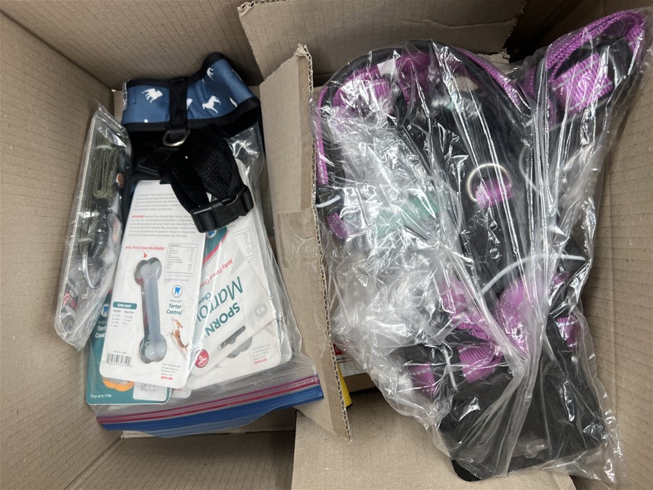 7 x Assorted Dog products. NB: Photo as is. Some Not in Original Packaging,