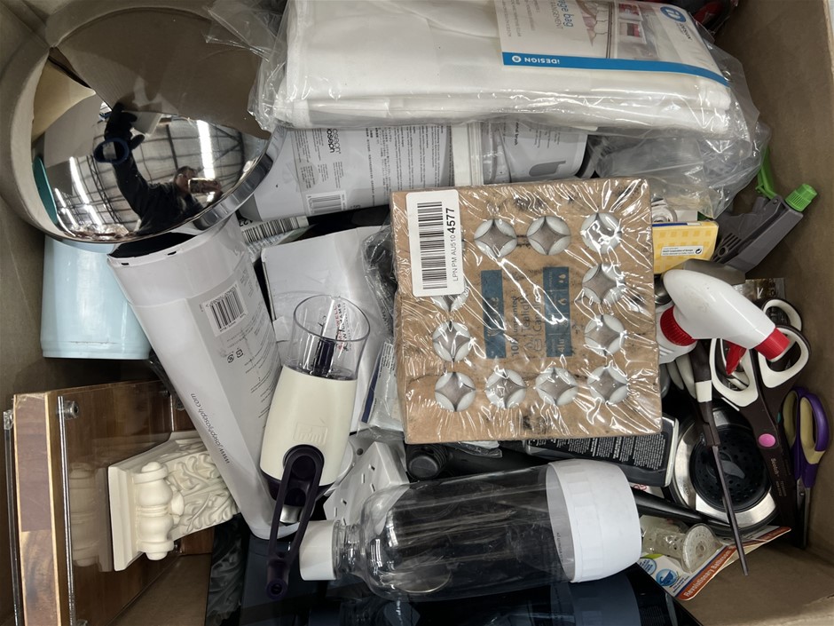 Assorted Box Of Home/Kitchenware products. NB: Photo as is. Some Not in Ori