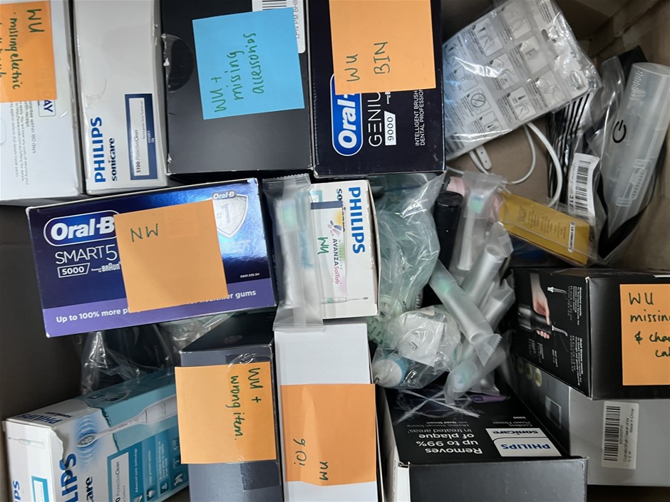 Assorted Electric Toothbrushes. NB: Photo as is. Some Not in Original Packa