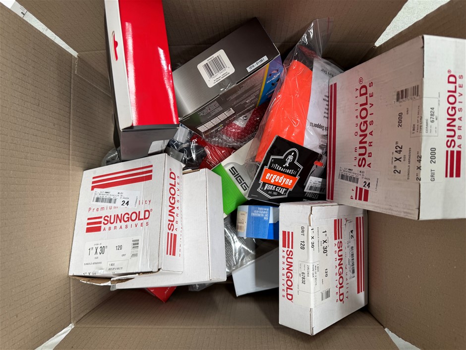 Assorted Box of Sportsware/Homeware Items incl: Earphones, Camera Holders,