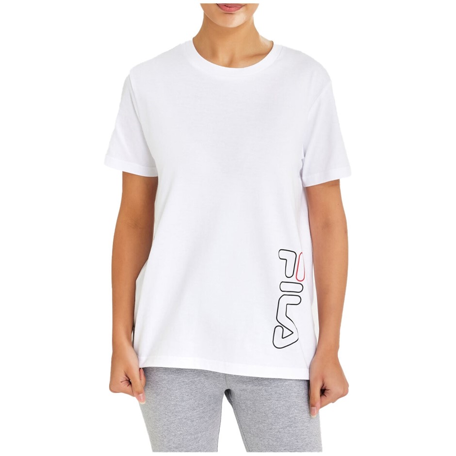 FILA Women's Savannah Tee, Size XL, Cotton, White (100), 124327. Buyers No