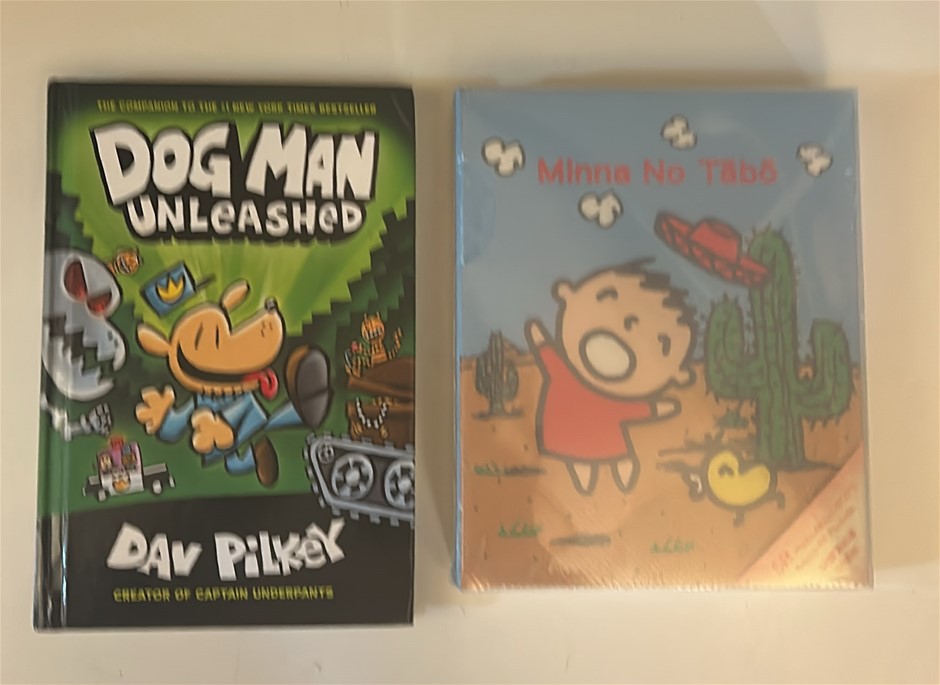 1x Dog Man Unleashed Book, 1x Minna No Tabo