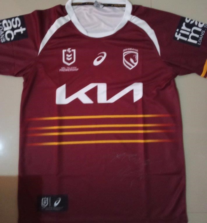 ADAM REYNOLDS & MICHAEL MAGUIRE SIGNED BRONCOS JERSEY