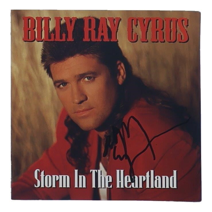 BILLY RAY CYRUS SIGNED 'STORM IN THE HEARTLAND' CD BOOKLET