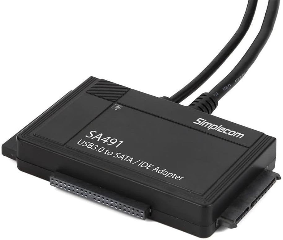 Simplecom SA491 3-in-1 USB 3.0 to 2.5", 3.5" & 5.25" SATA/IDE Adapter with