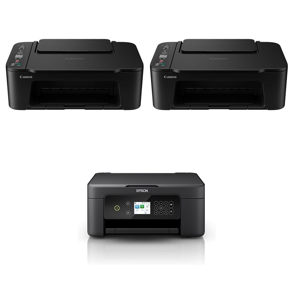 3 x Printers. RRP -$250. 2 x CANON PIXMA TS3660 Home Printer. 1 x Epson Exp