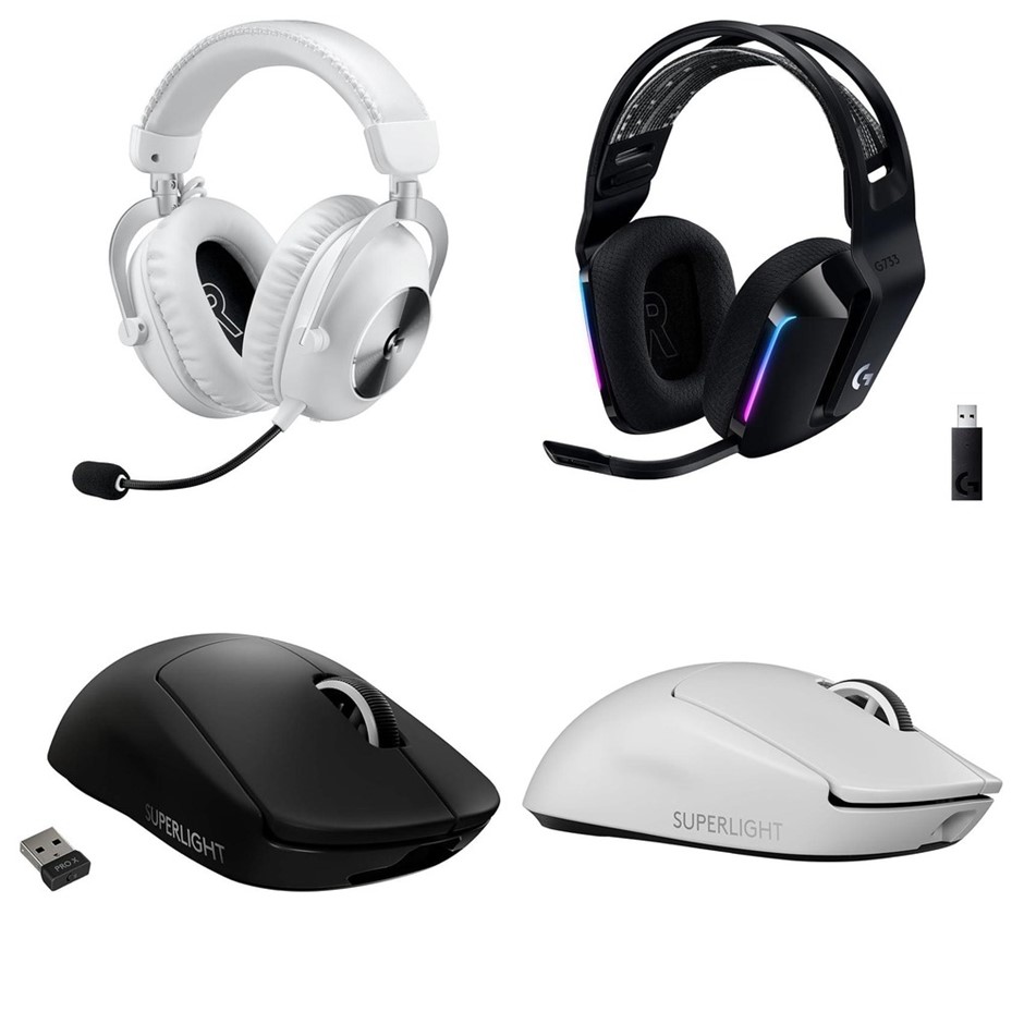 4 x LOGITECH Wireless Gaming Accessories. RRP -$1000. 1 x LOGITECH Pro X 2