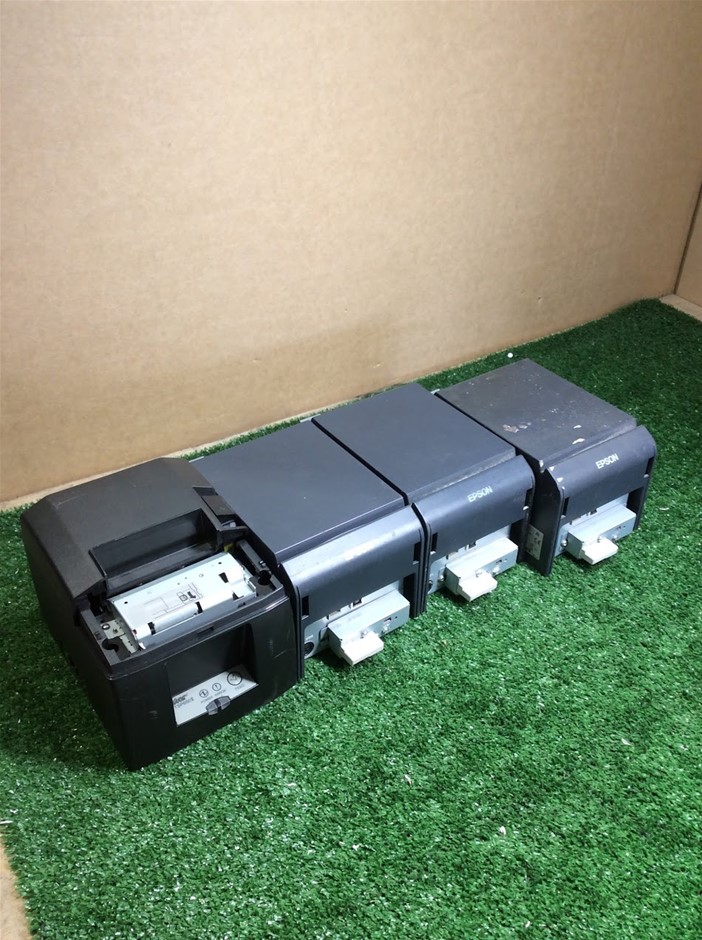 Epson TM-T70II & Star Micronics TSP650 Receipt Printers (Lot of 4)