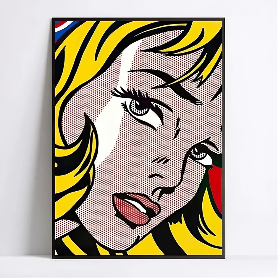 (After) ROY LICHENSTEIN " Crying Girl " Canvas Print