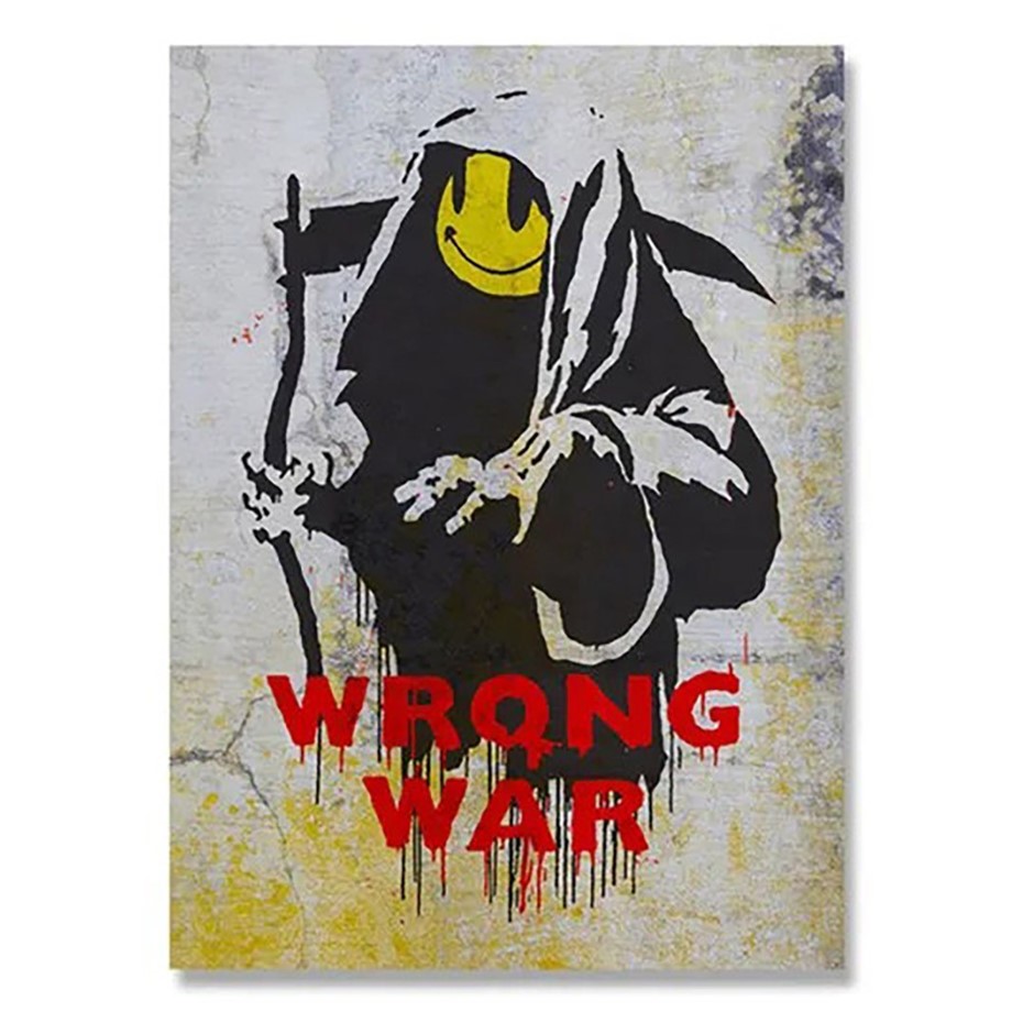 (After) Banksy "GRIM REAPER" Canvas Print.