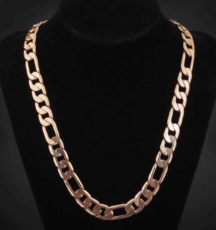 18K/Italy Stamped Rose Gold Filled  Chain -60MM-9mm