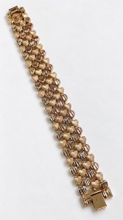 18k Italy Stamped Rose Gold Filled Bracelet-Quality Guarantee-18.5cm