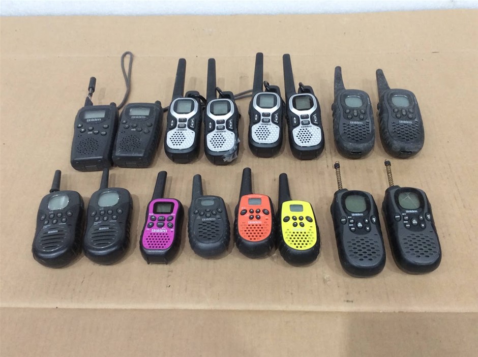 Uniden Mixed Models Two-Way Radios (Lot of 16)