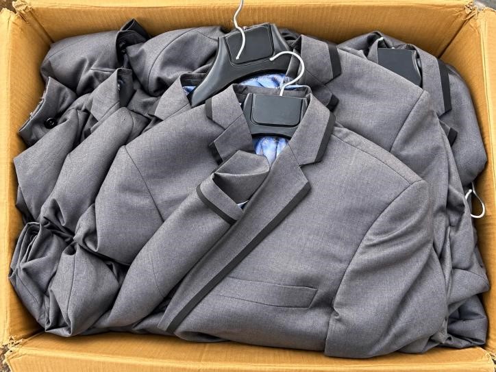 1 BOX of Business Jackets, All Grey - perfect for resellers and bulk buyers