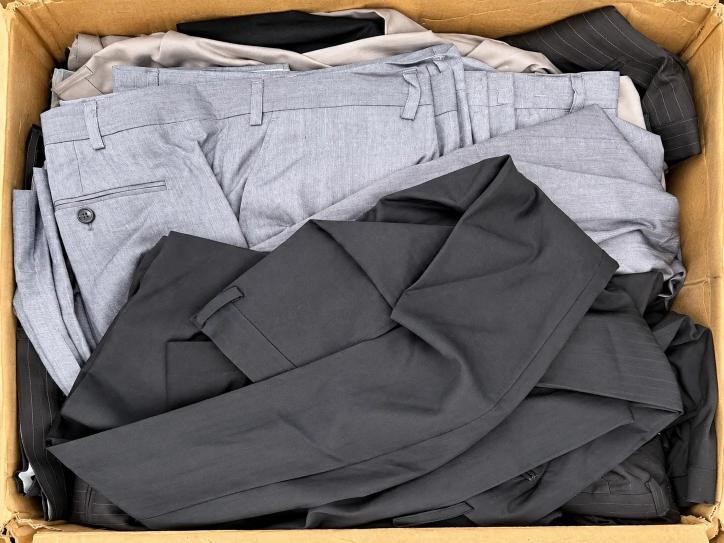 Approximately 40 pcs of Business Pants, Assorted Colors and Sizes - perfect