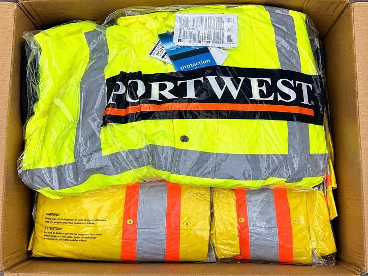 1 BOX of Workwear Clothing: Portwest, DNC, and etc. - perfect for resellers